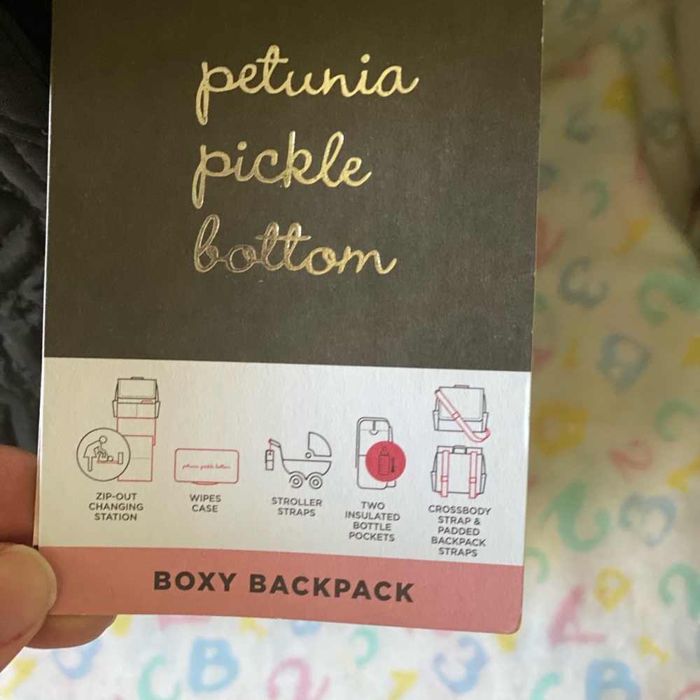 Petunia Pickle Bottom Black Diaper Bag - Picture 2 of 5